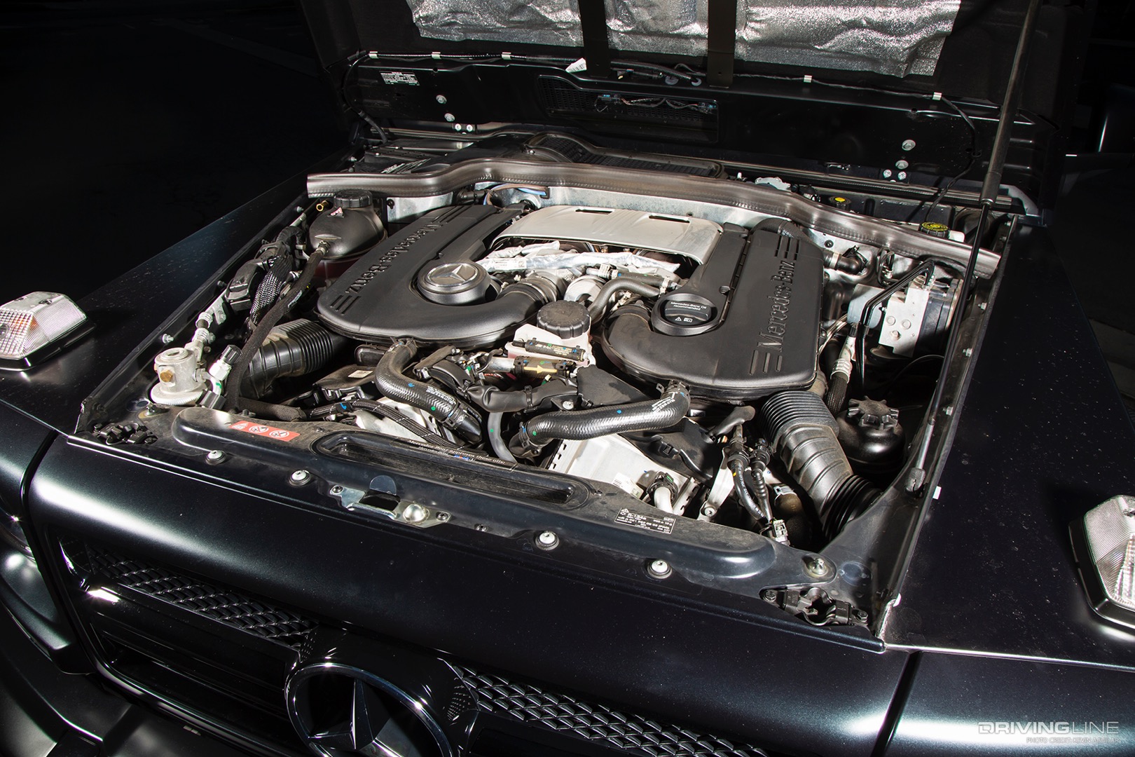 Twin Tubo V8 of Travis Barker of Blink-182's 2018 Mercedes G550 4x4 Squared