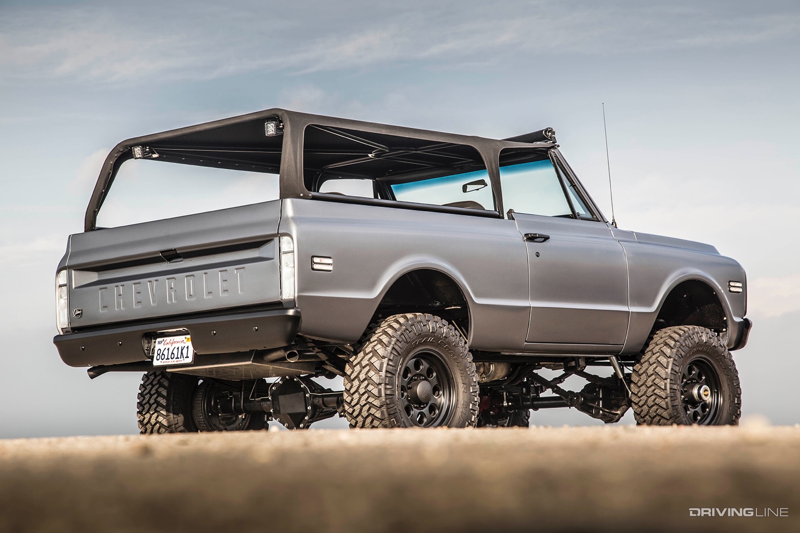 Rear of Travis Barker of Blink-182's Chevy K5 Blazer