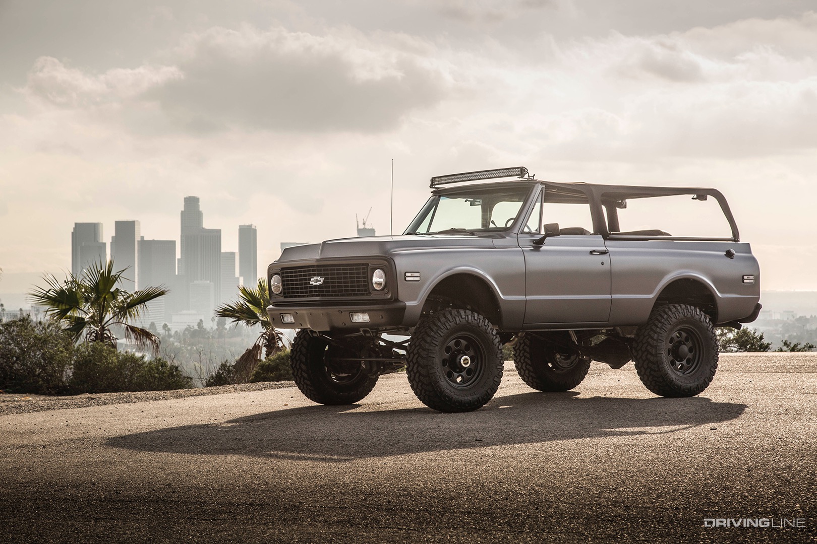 Front of Travis Barker of Blink 182's Chevy K5 Blazer