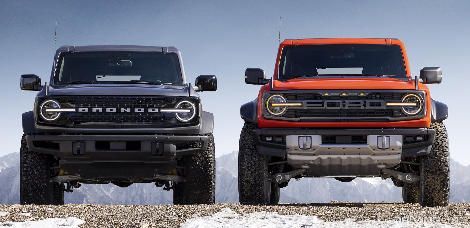 Comparison of Ford Bronco Raptor vs Regular Bronco