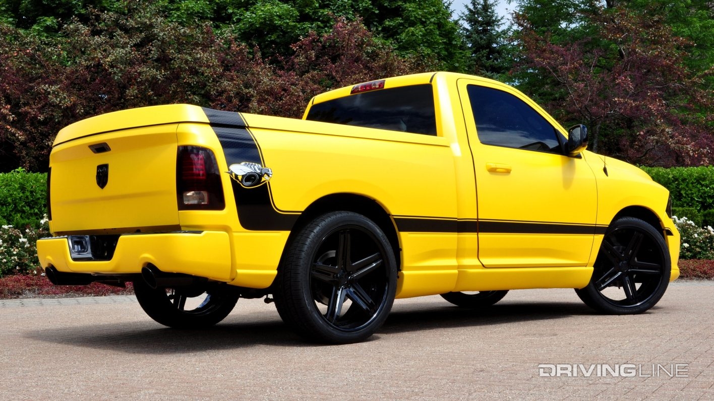 2013 Ram 1500 Rumble Bee Concept rear 3/4 view outside
