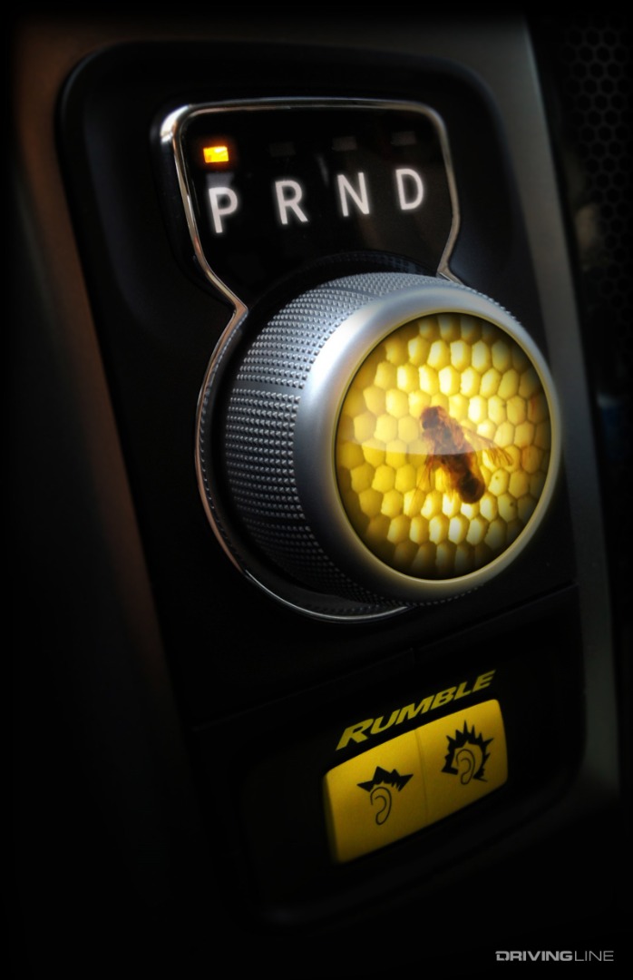 2013 Ram 1500 Rumble Bee Concept gear shifter and cutouts
