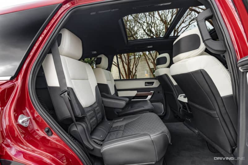 2023 Toyota Sequoia Capstone Rear seats