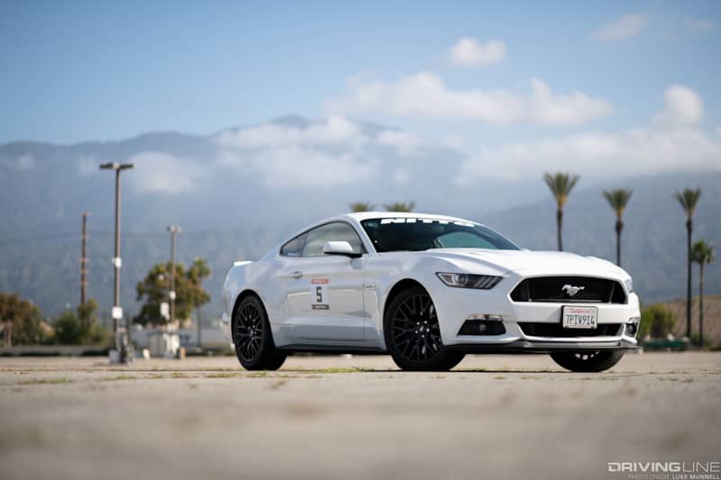 2016 Mustang GT Performance Package White on Nitto NT555 G2 tires