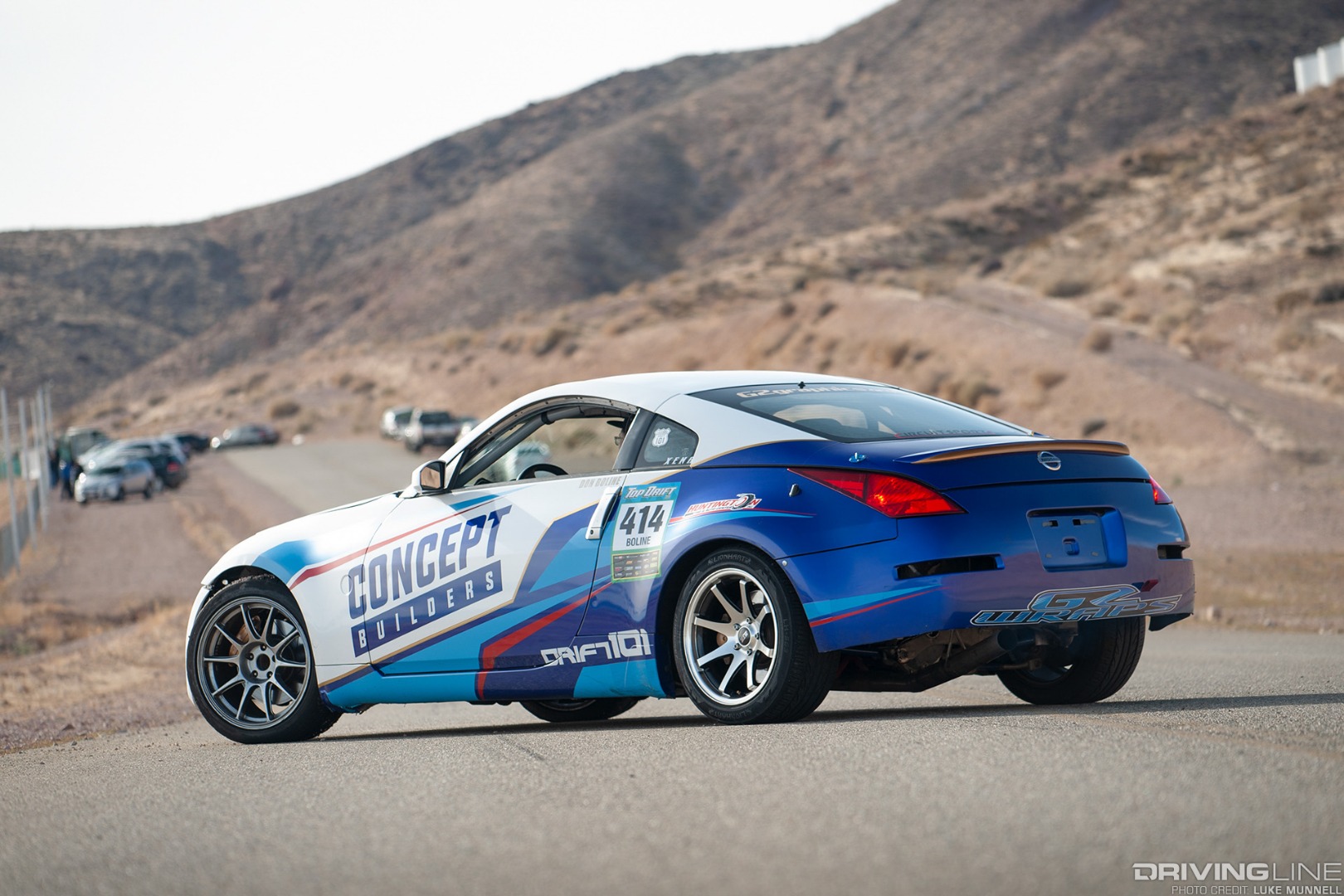 Nissan 350Z on Nittos rear view