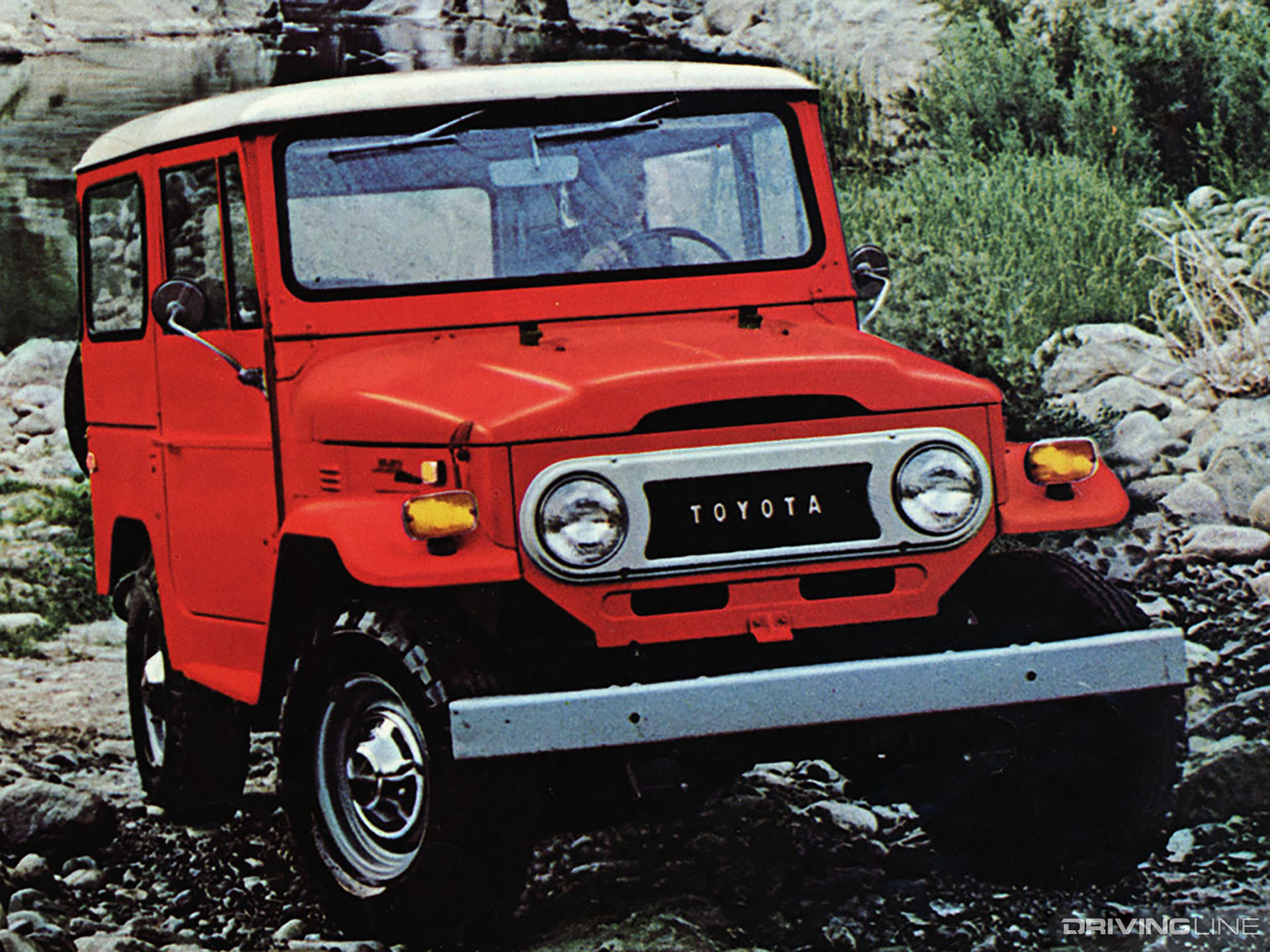 FJ40 Land Cruiser Red