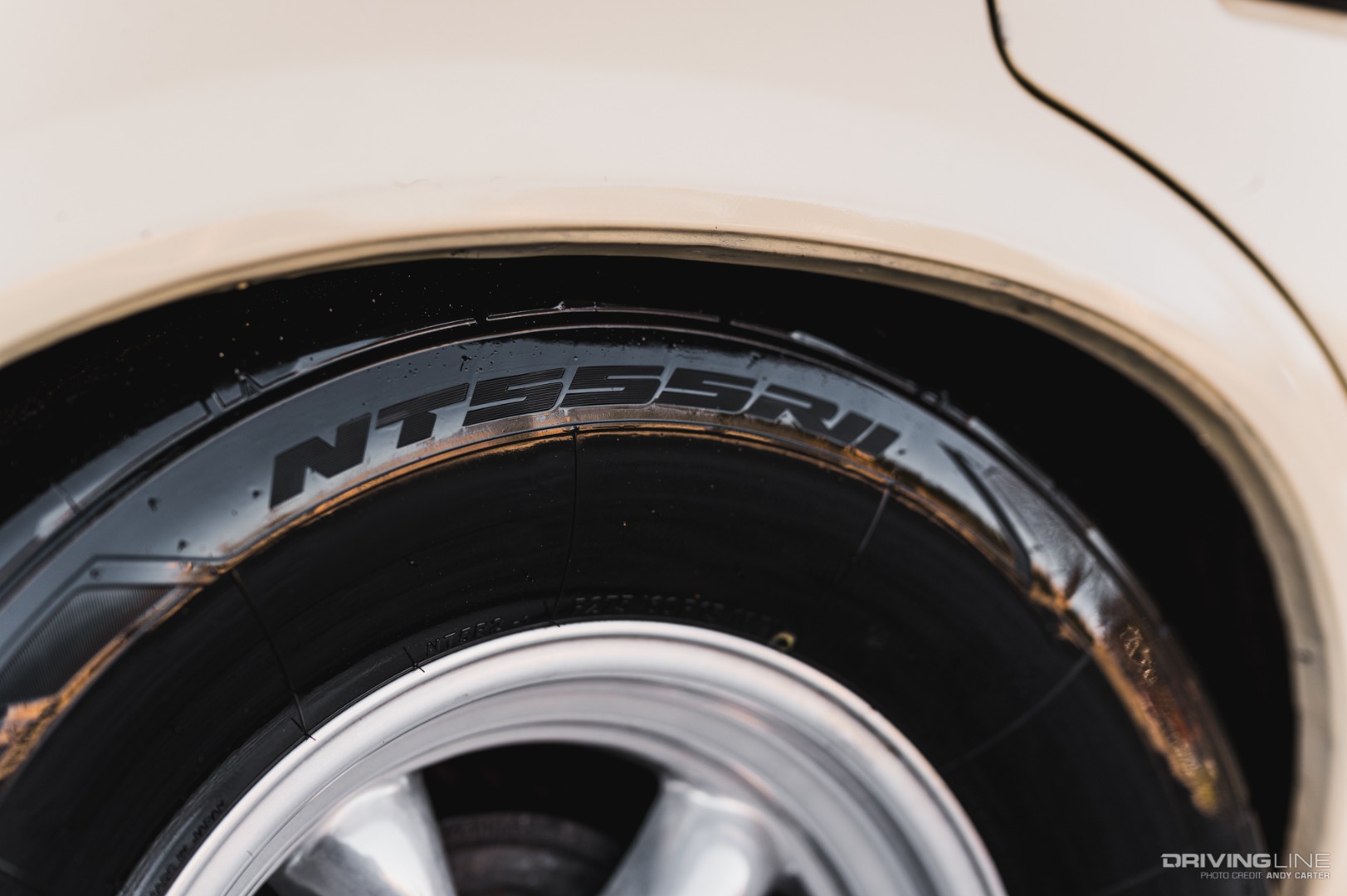 sidewall detail of Nitto NT555RII 275/60/15 dot compliant drag radial tires