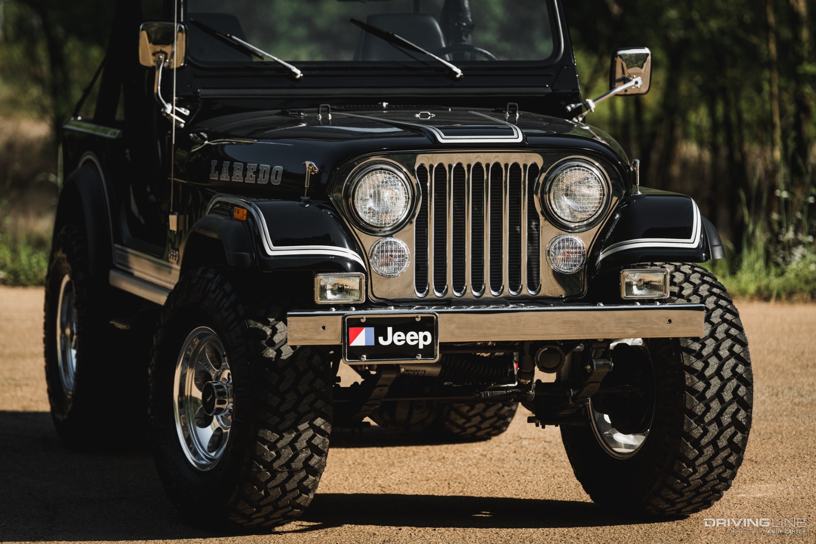 Jeep CJ7 front detail