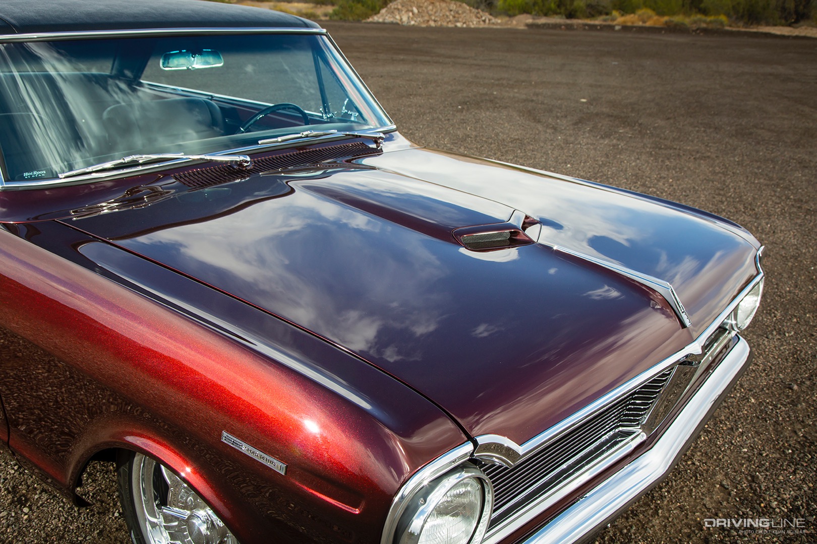 Hood of Richard and Penny Hammer's '65 Acadian Canso Sport Deluxe