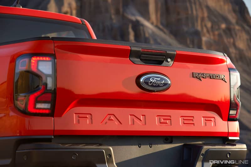2023 Ford Ranger Raptor Tailgate