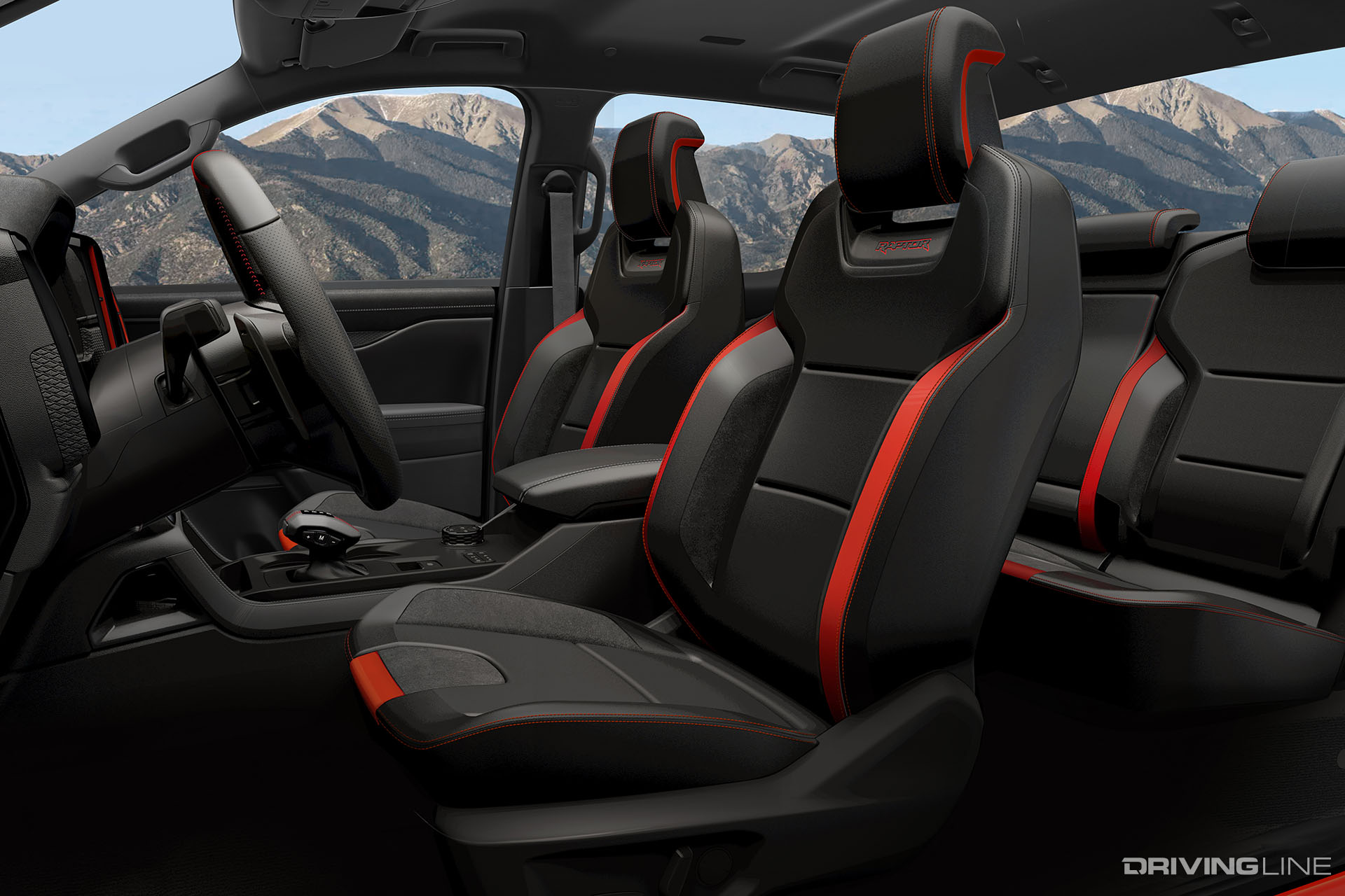 2023 Ford Ranger Raptor Seats