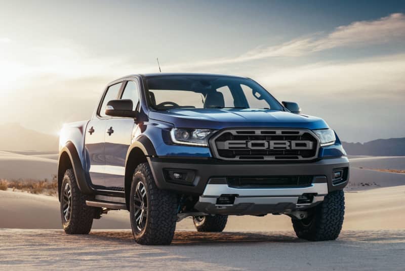 2018 Ford Ranger Raptor Blue front