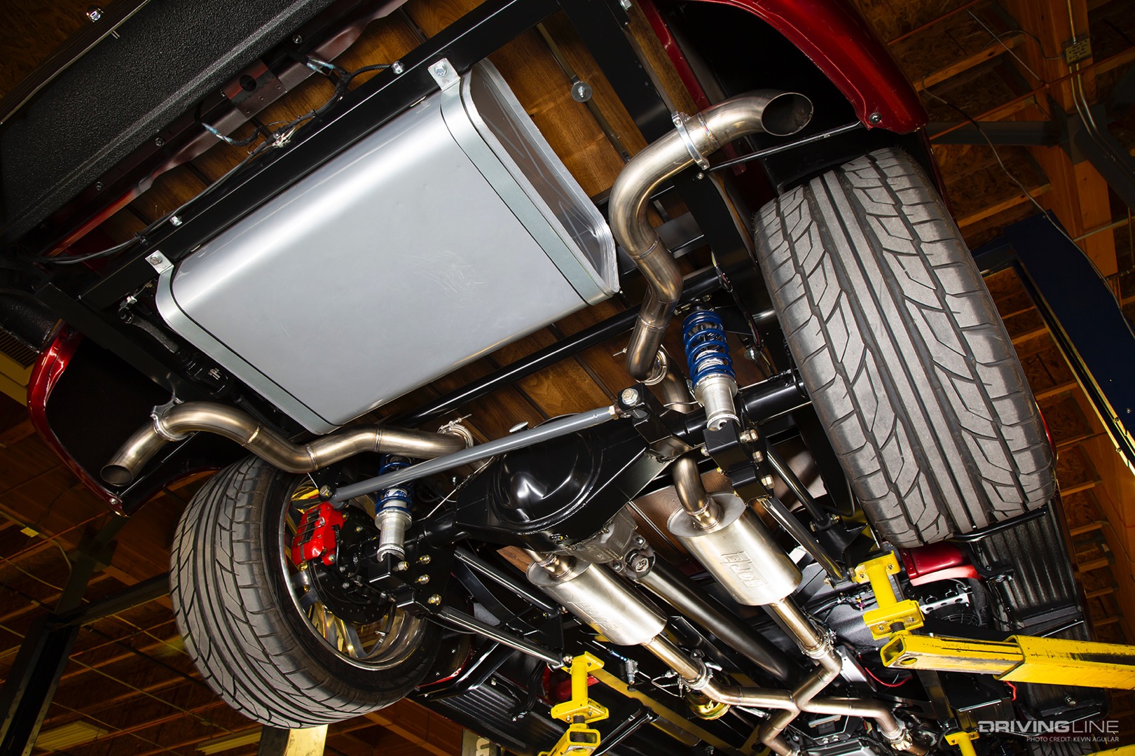 Exhaust of Mike Shannon's 1950 GMC Built by Fat Fender Garage