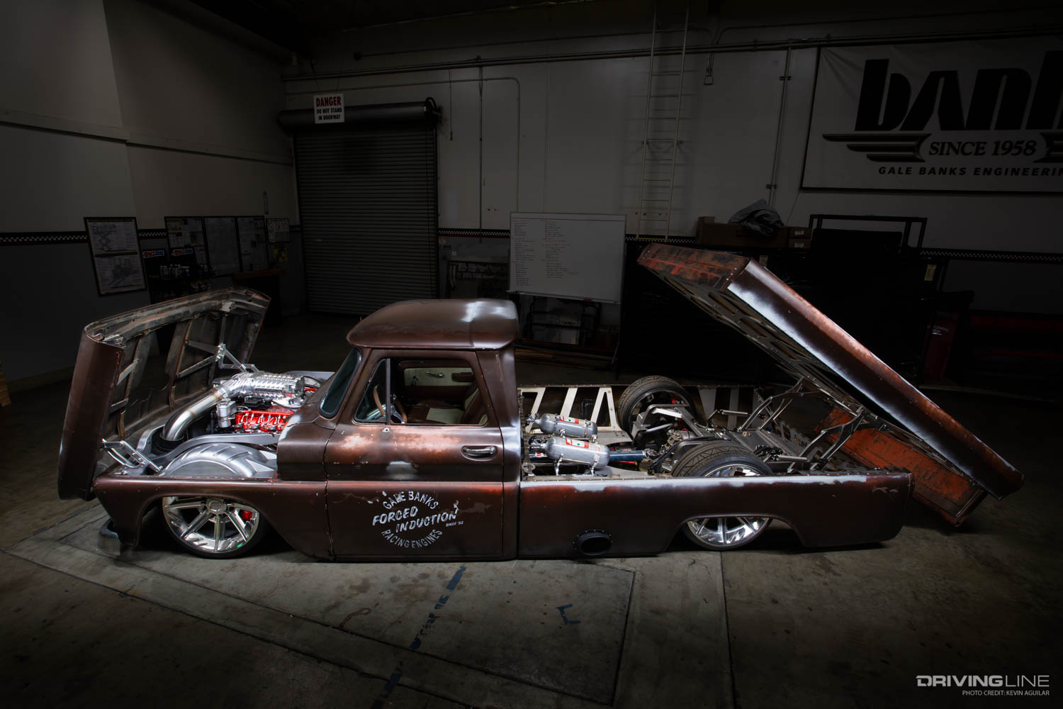 Banks' LokJaw 1966 C20 with Hood open and Bed raised