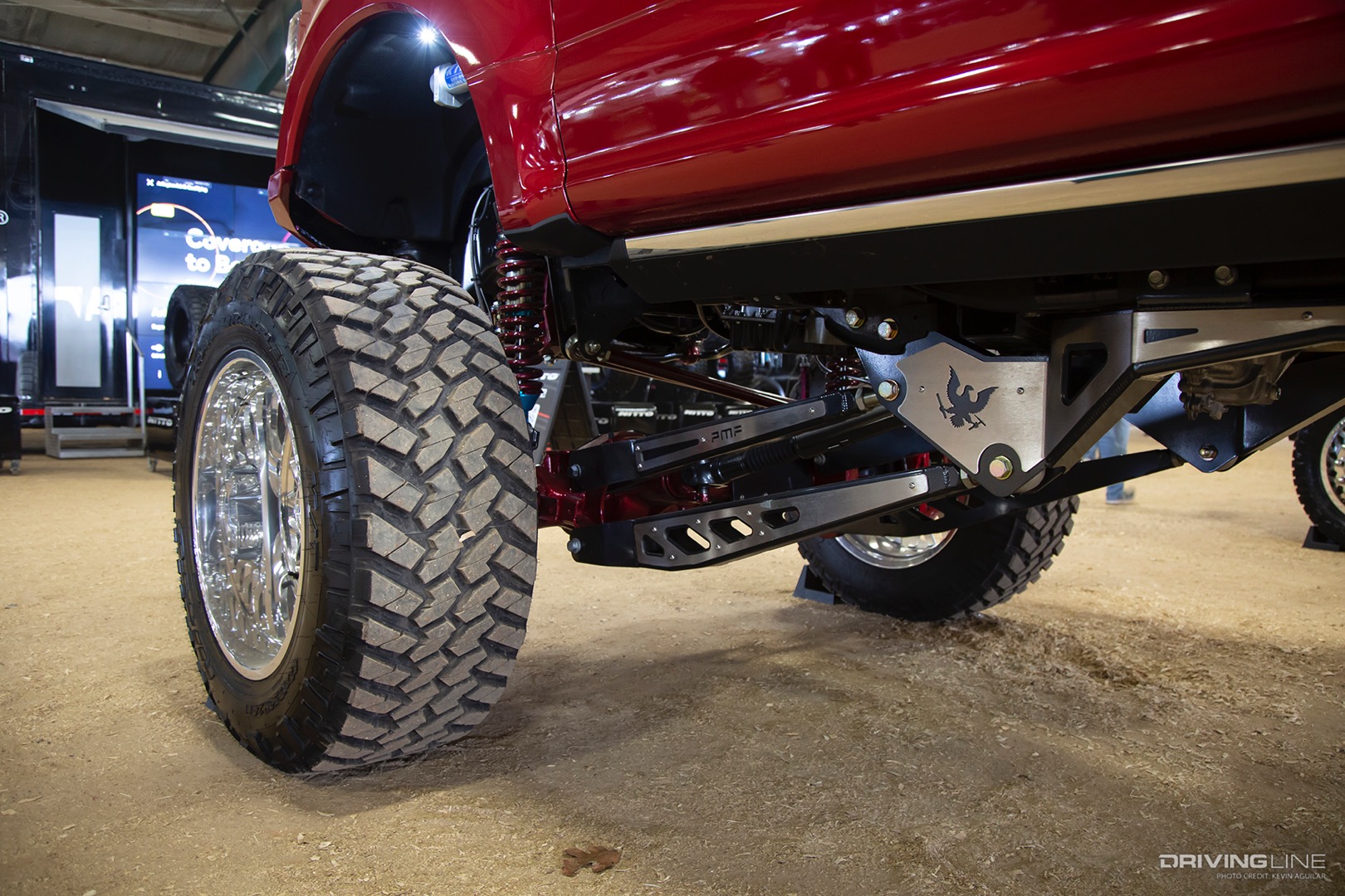 Suspension of Houston Haskins' 2020 Ford F250 at the 2022 Lone Star Throwdown