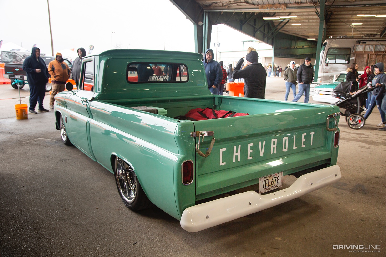 Rear of Yancy Busby’s ‘64 Chevy C10 at the 2022 Lone Star Throwdown