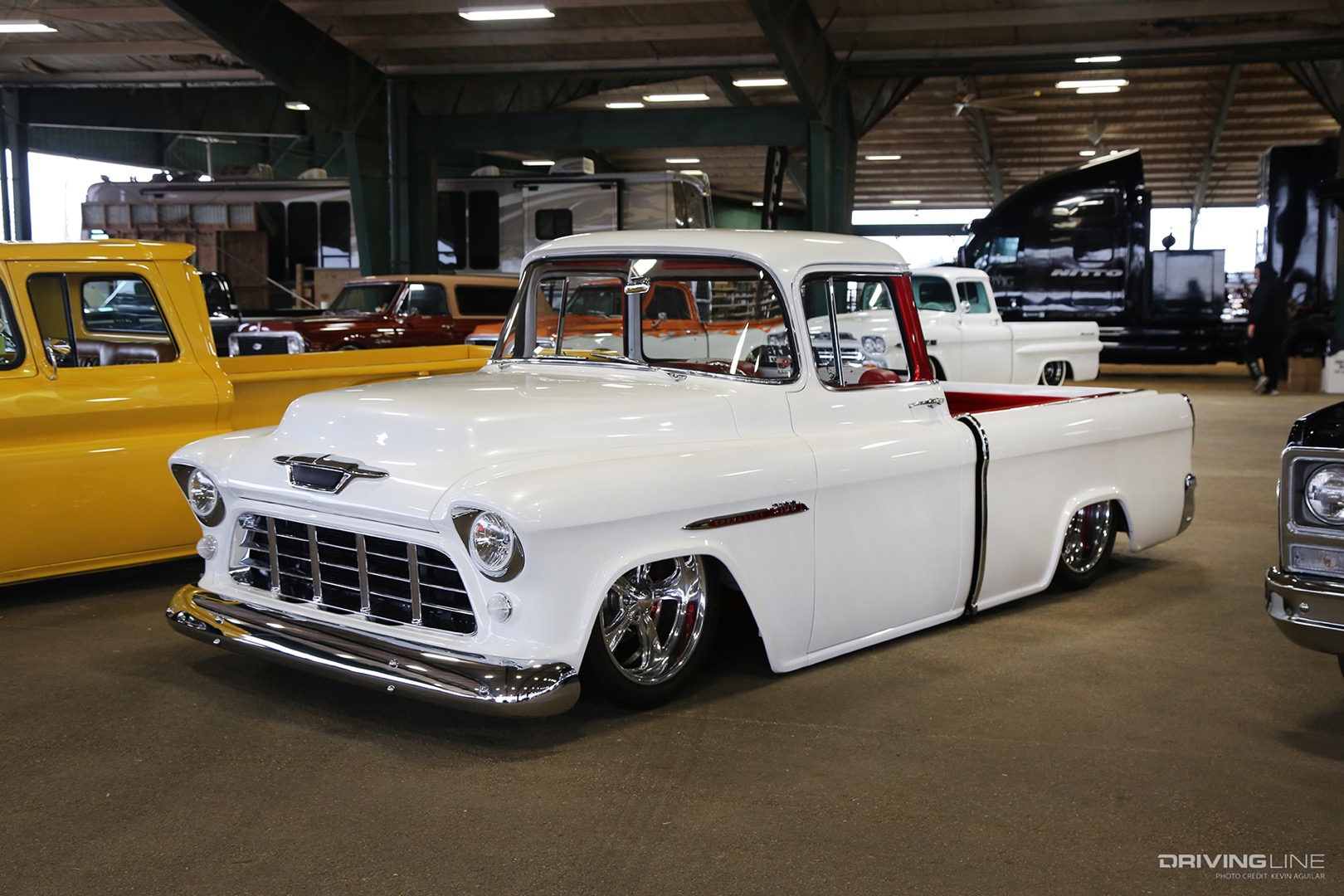 Front of Daryle Courtney's '55 Chevy Cameo at the 2022 Lone Star Throwdown