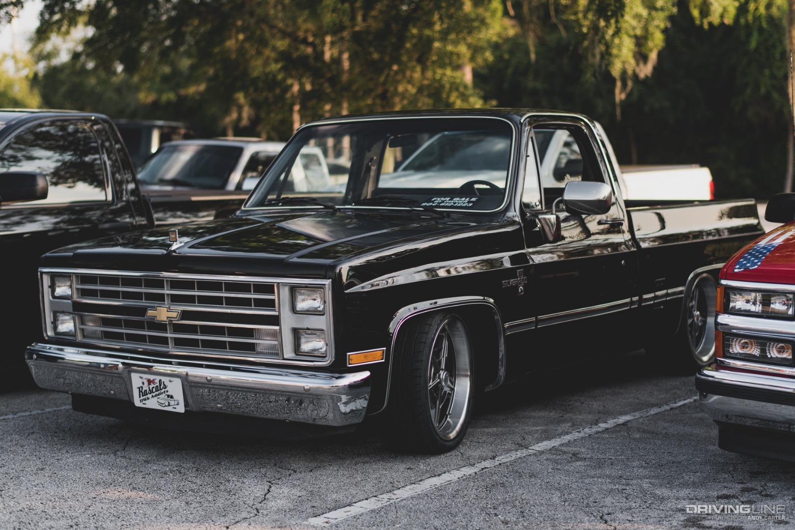 Chevrolet C10 square body on Nittos black front 3/4