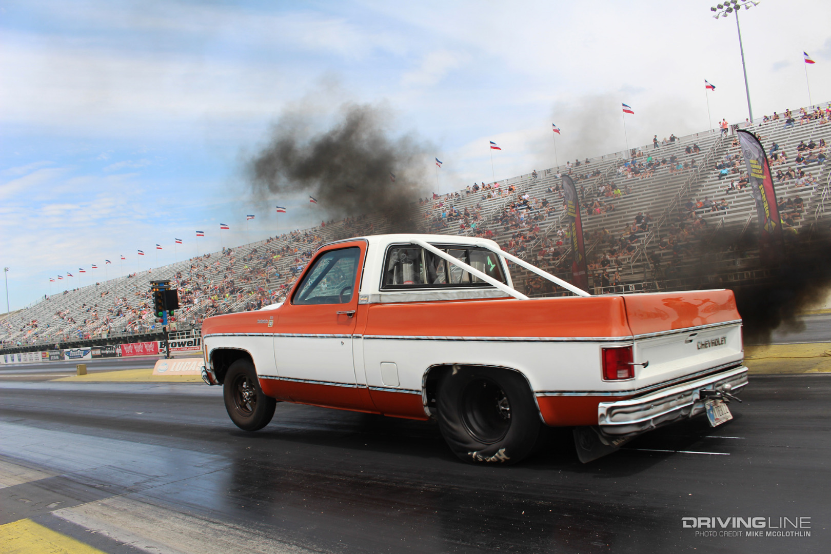 Chevrolet C10 square body drag truck diesel