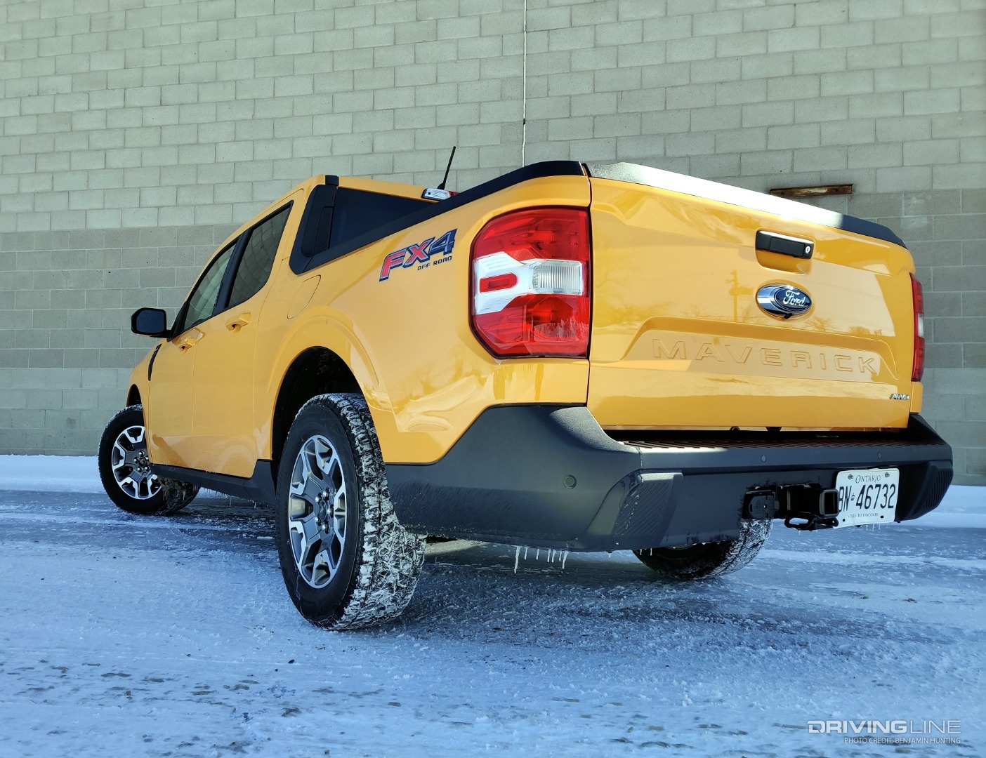2022 Ford Maverick Lariat 2.0T AWD rear 3/4 view