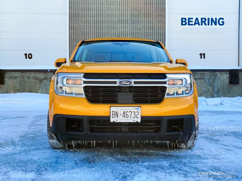 2022 Ford Maverick Lariat 2.0T AWD yellow front view