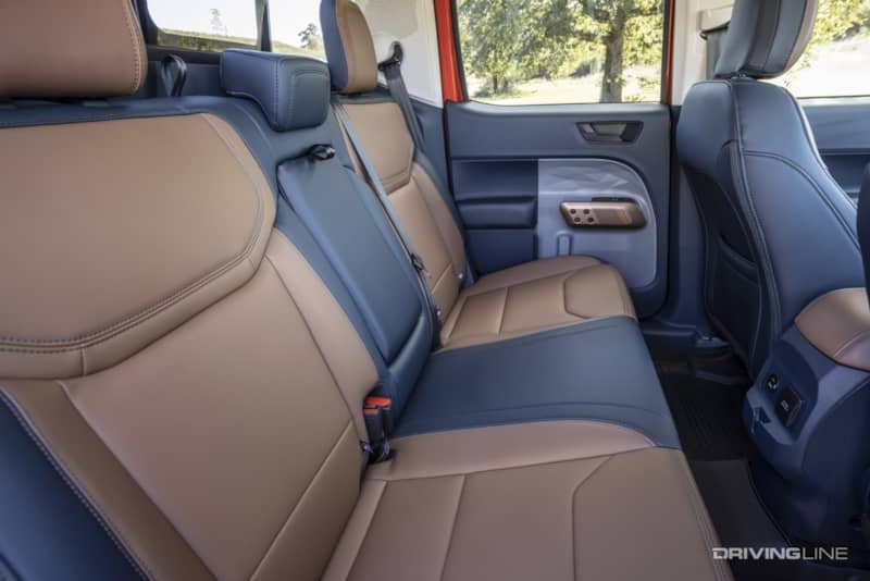 2022 Ford Maverick Lariat 2.0T AWD rear seat