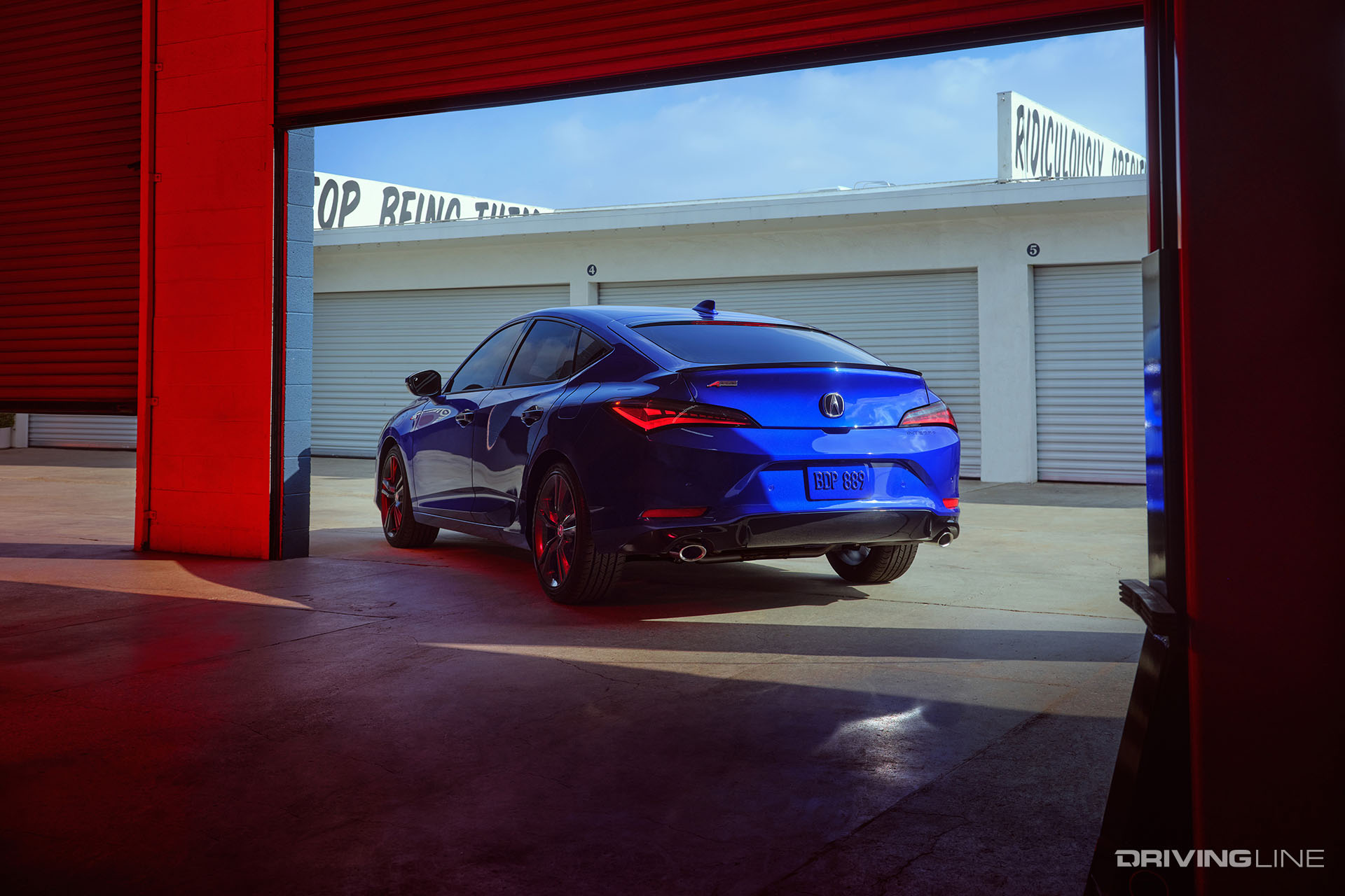 2023 Acura Integra Blue Rear View