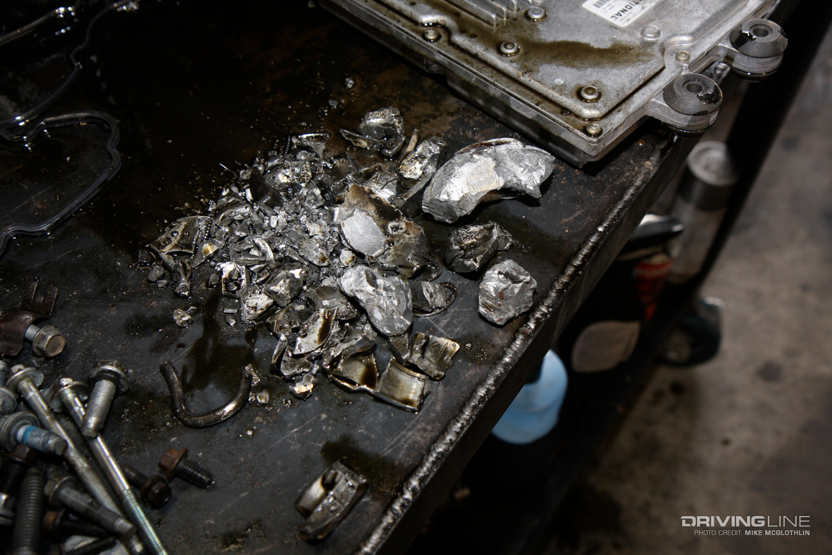 Failed 7.3L Power Stroke Diesel Piston