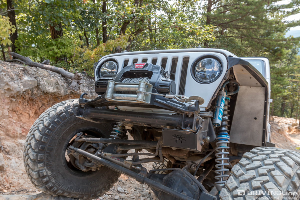Jeep Wrangler TJ round headlights on Nitto trail grappler tires