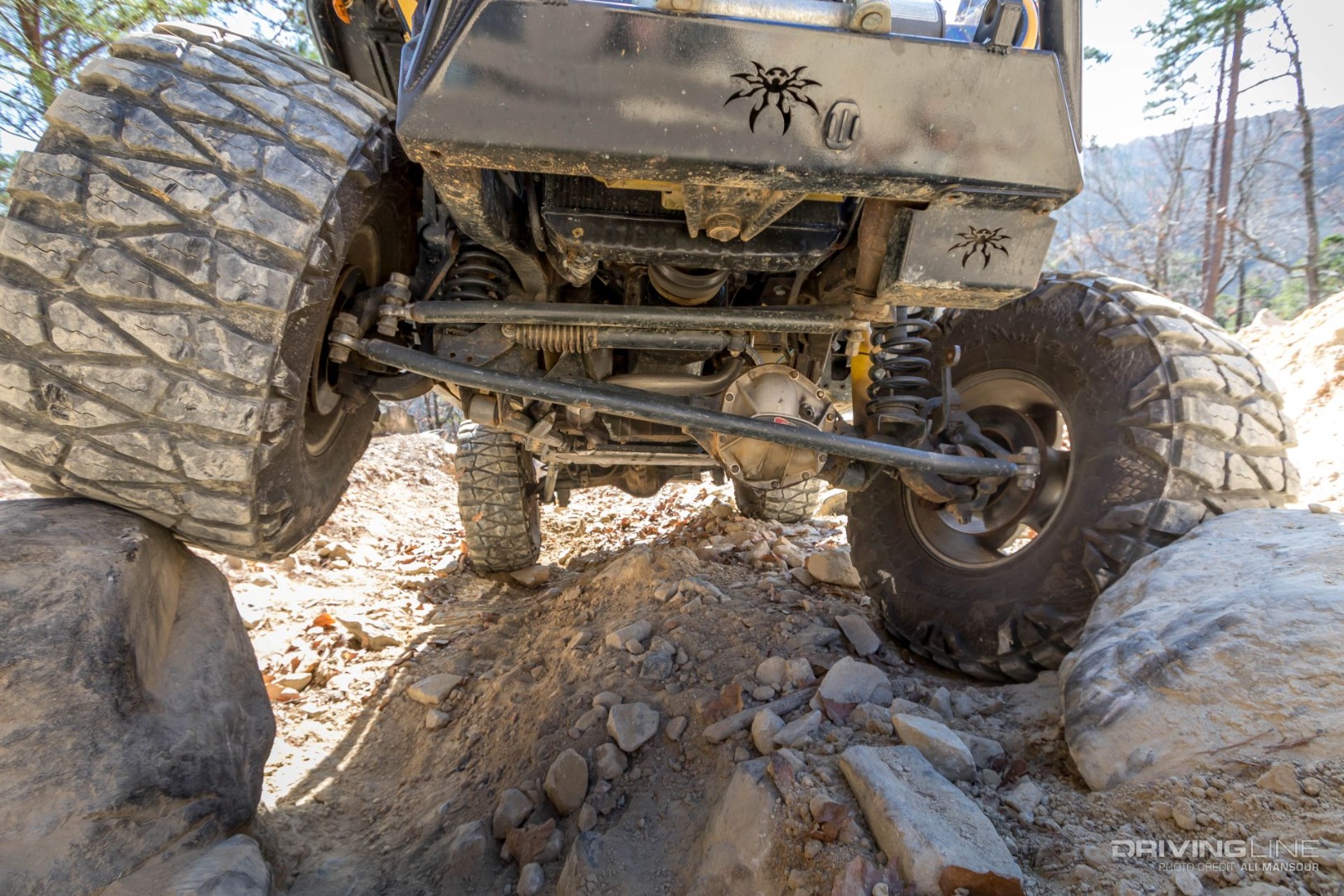 Jeep Wrangler TJ suspension with Nitto Mud Grappler tires