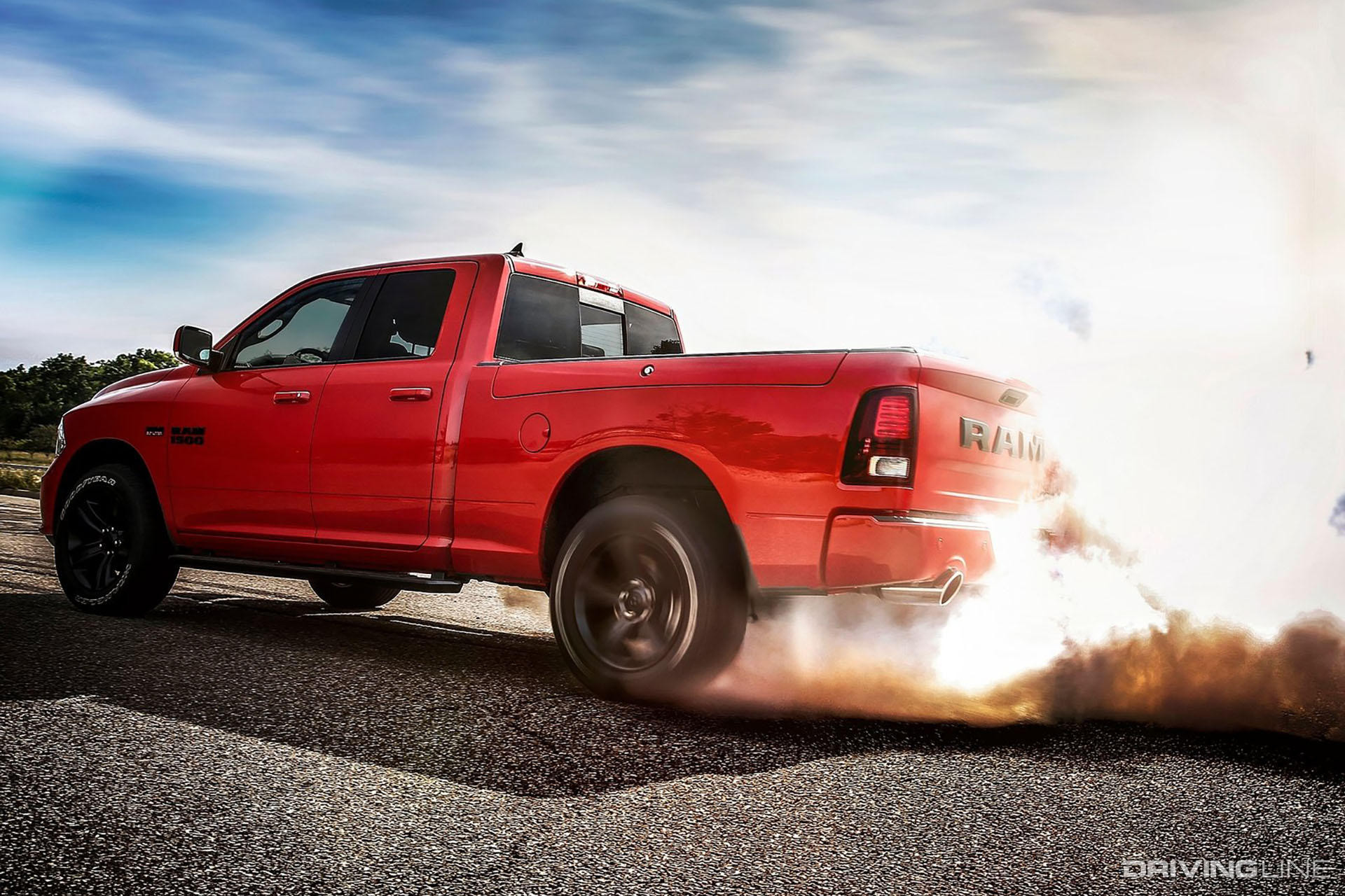 Dodge Ram 1500 Hemi Burnout