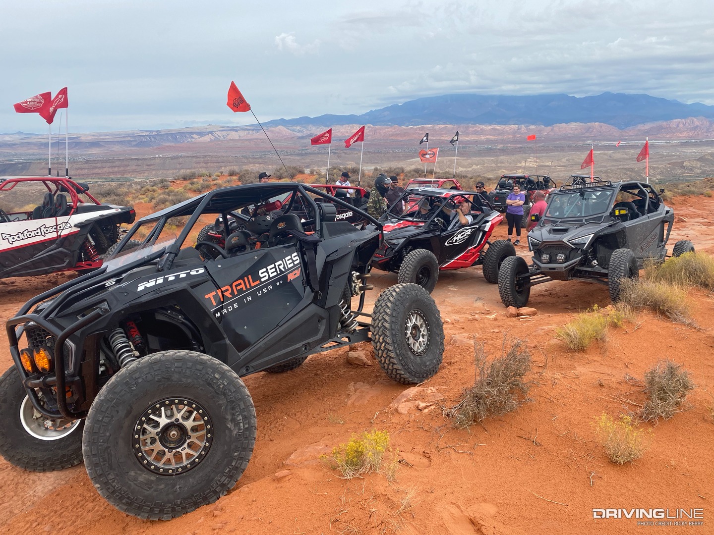 UTV in desert on Nitto Trail Grappler SxS tires