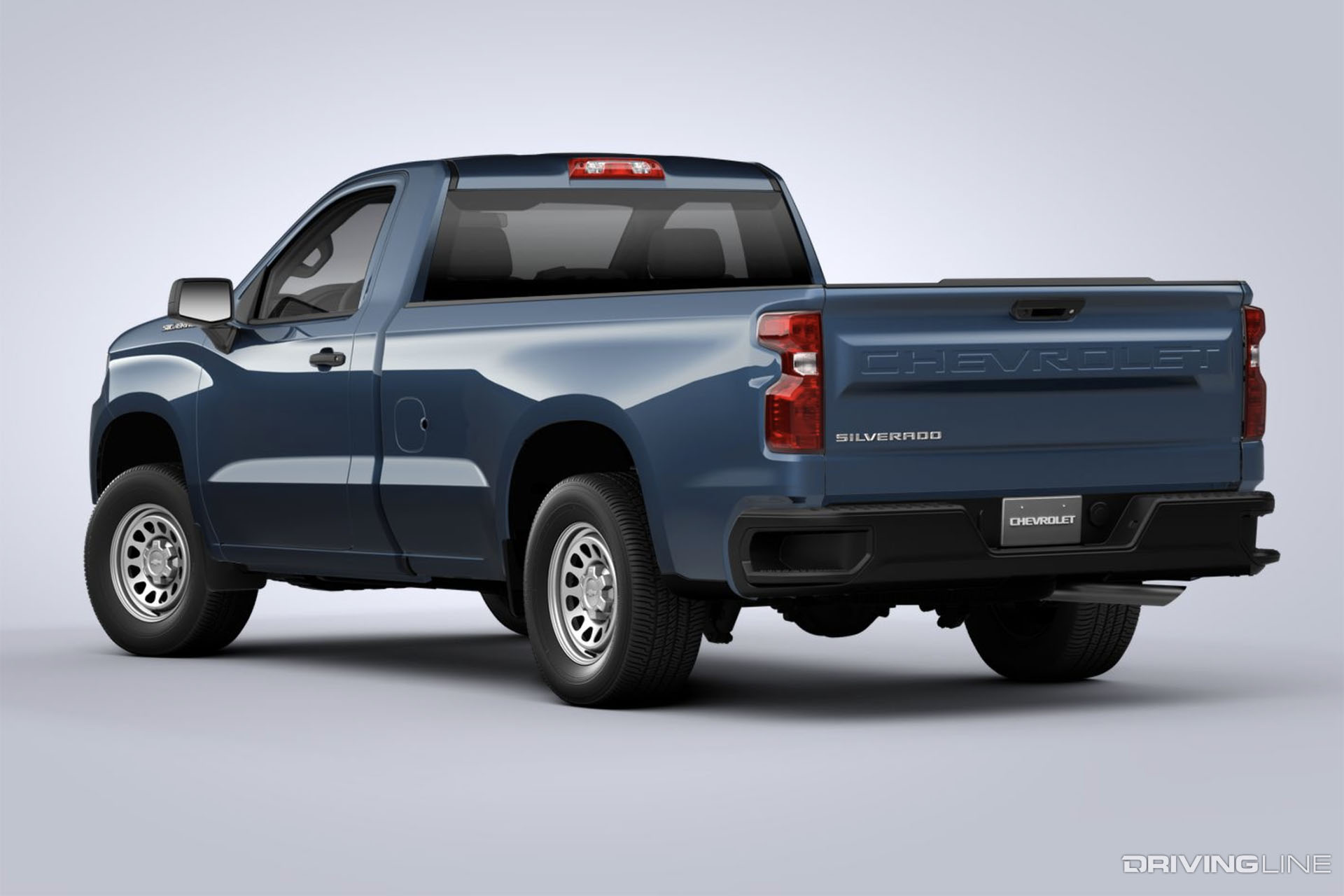 2022 Silverado Single Cab Long Bed Rear View