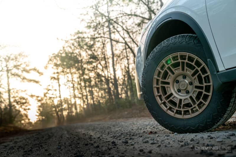 Gear off road 767 Pangea wheels bronze subaru outback with Nomad Grappler tire