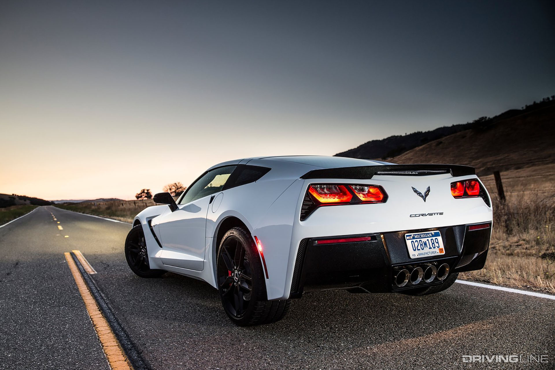 C7 Corvette Sting Ray Rear View