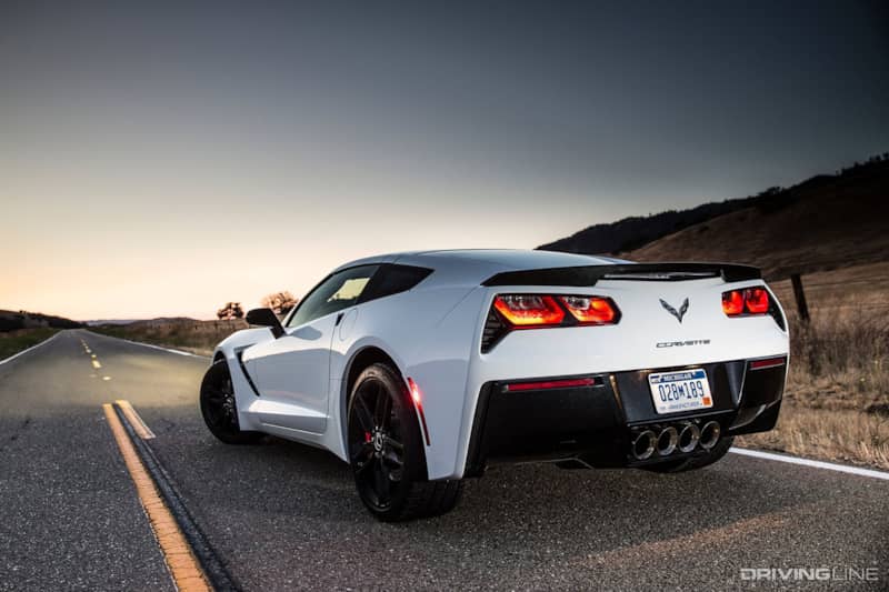 C7 Corvette Sting Ray Rear View