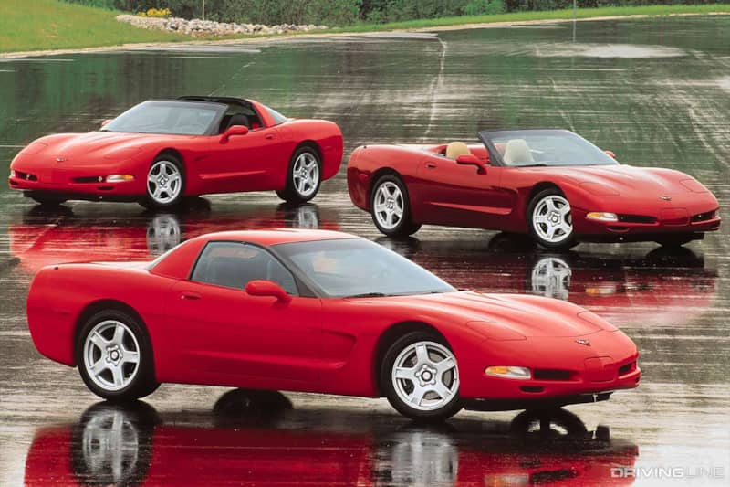 C5 Corvette Lineup Red
