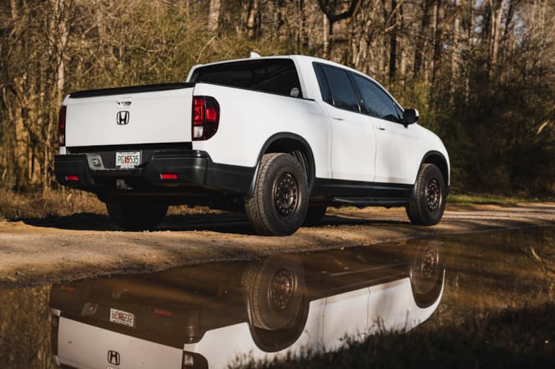 Rear of Honda Ridgeline Off-road