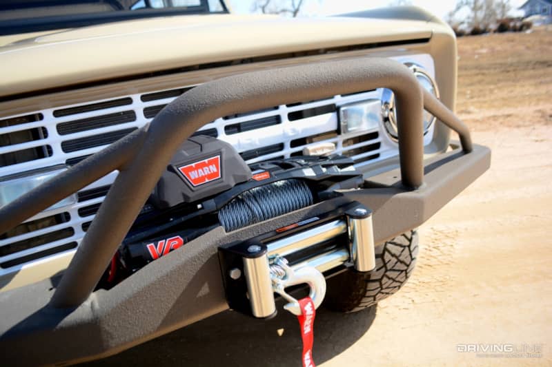 WARN Winch On the Front of a 1974 Ford Bronco