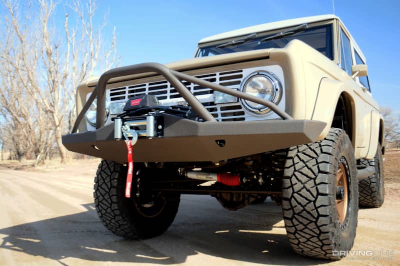 1974 Ford Bronco Front End from Front Driver-Side