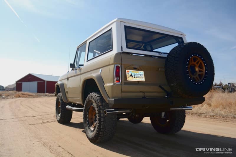 1974 Ford Bronco Rear Three-Quarter view