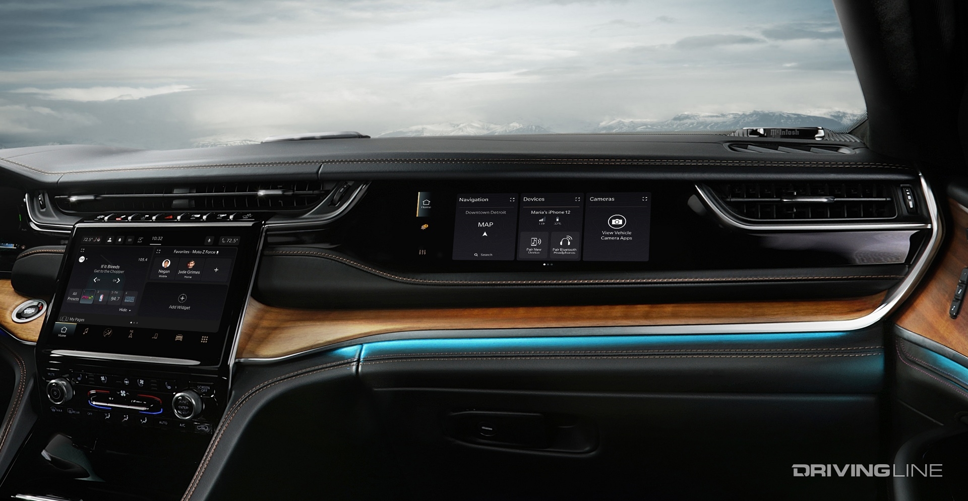 2022 Jeep Grand Cherokee Summit Reserve passenger side screen