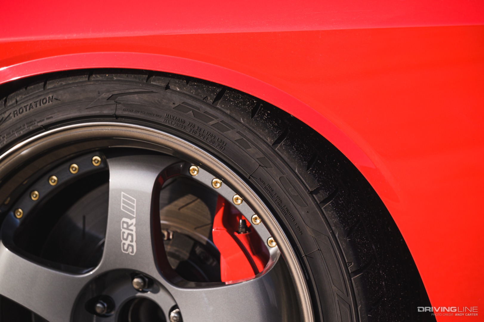 Nitto NT555G2 Tire on Dodge Hellcat