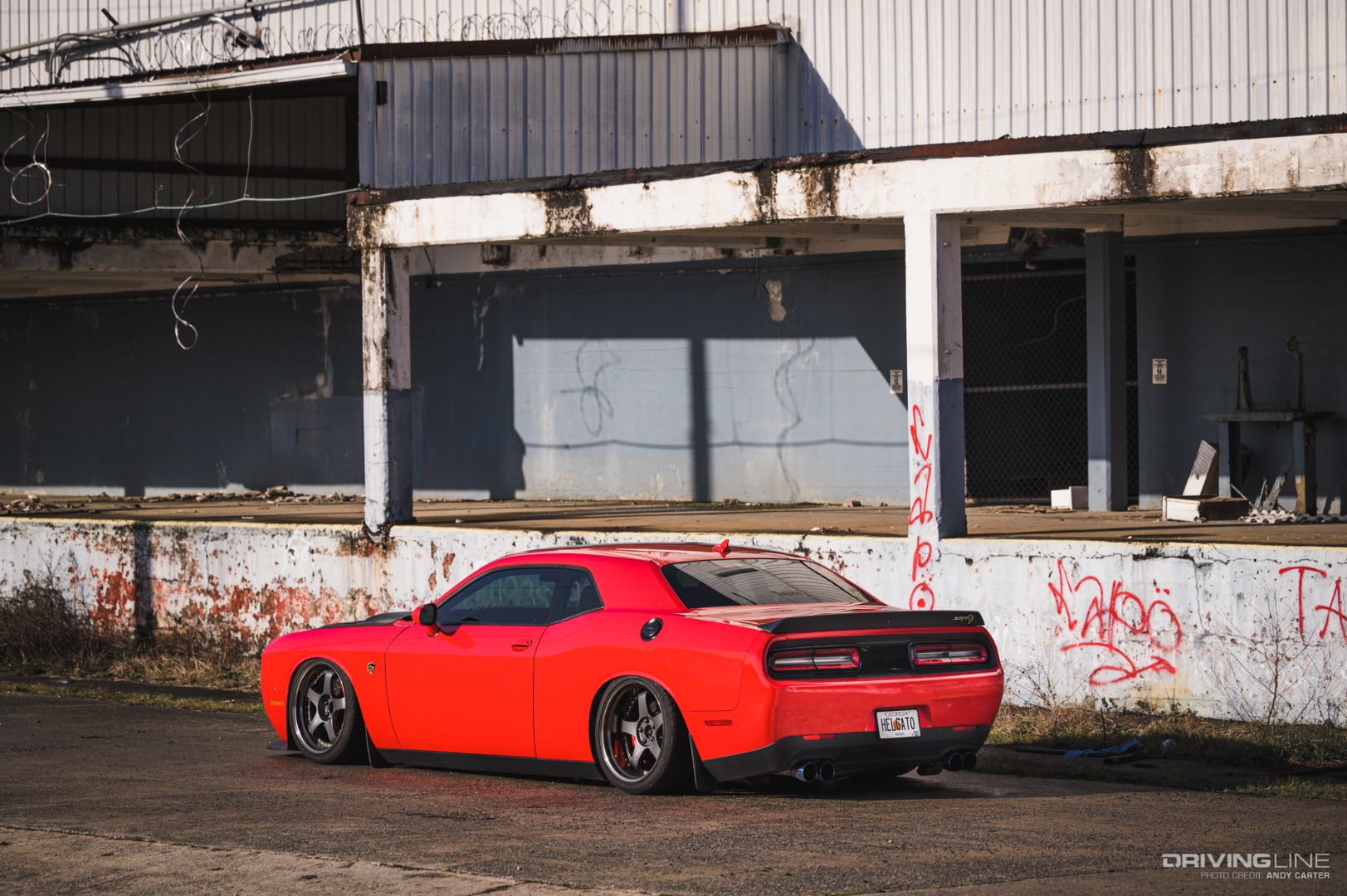 Rear of Bagged Challenger Hellcat