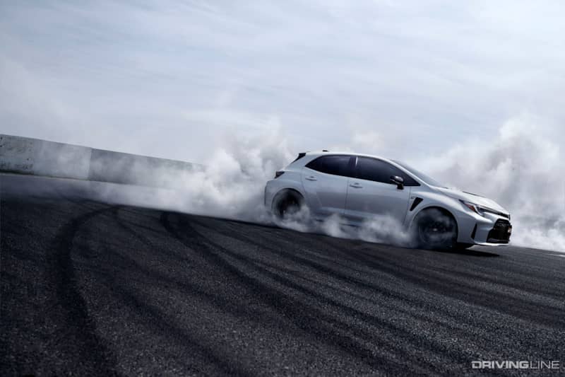 2023 Toyota GR Corolla Burnout