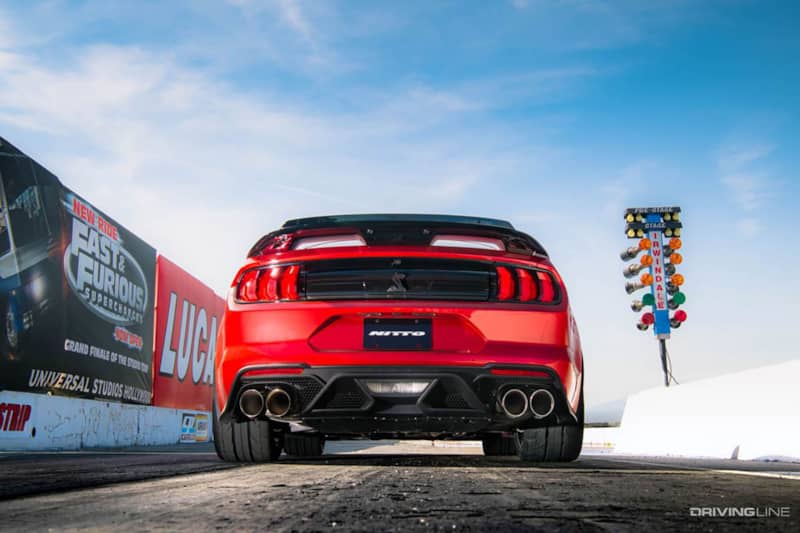2020 Shelby GT500 on Nitto NT555 RII DOt drag radials