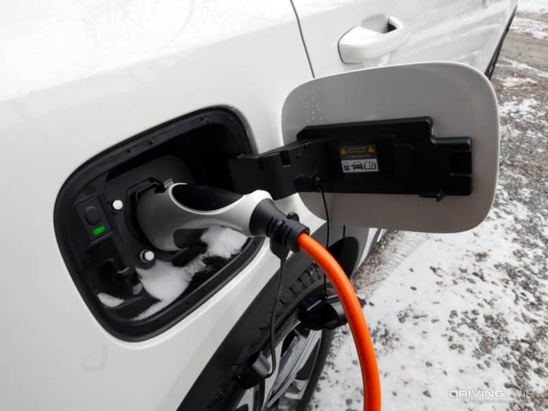 2022 Kia Sorento PHEV plugged into wall