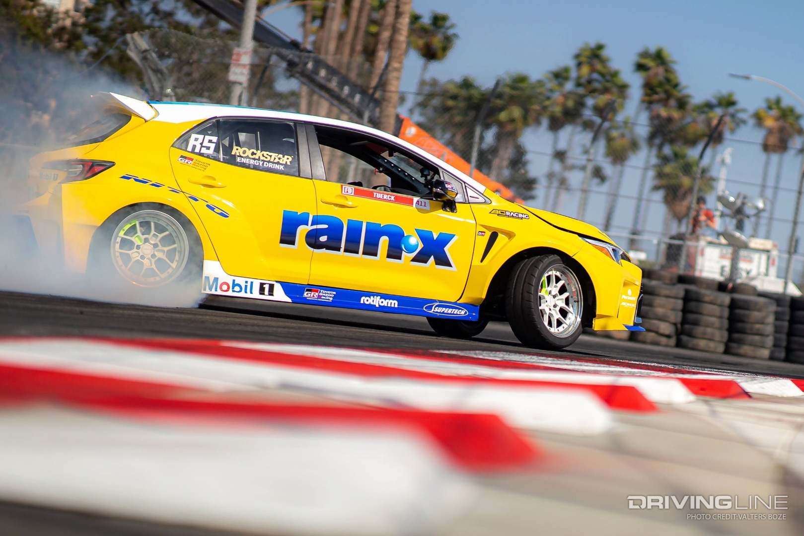 Ryan Tuerck drifting at FDLB 2022 on Nitto Tires