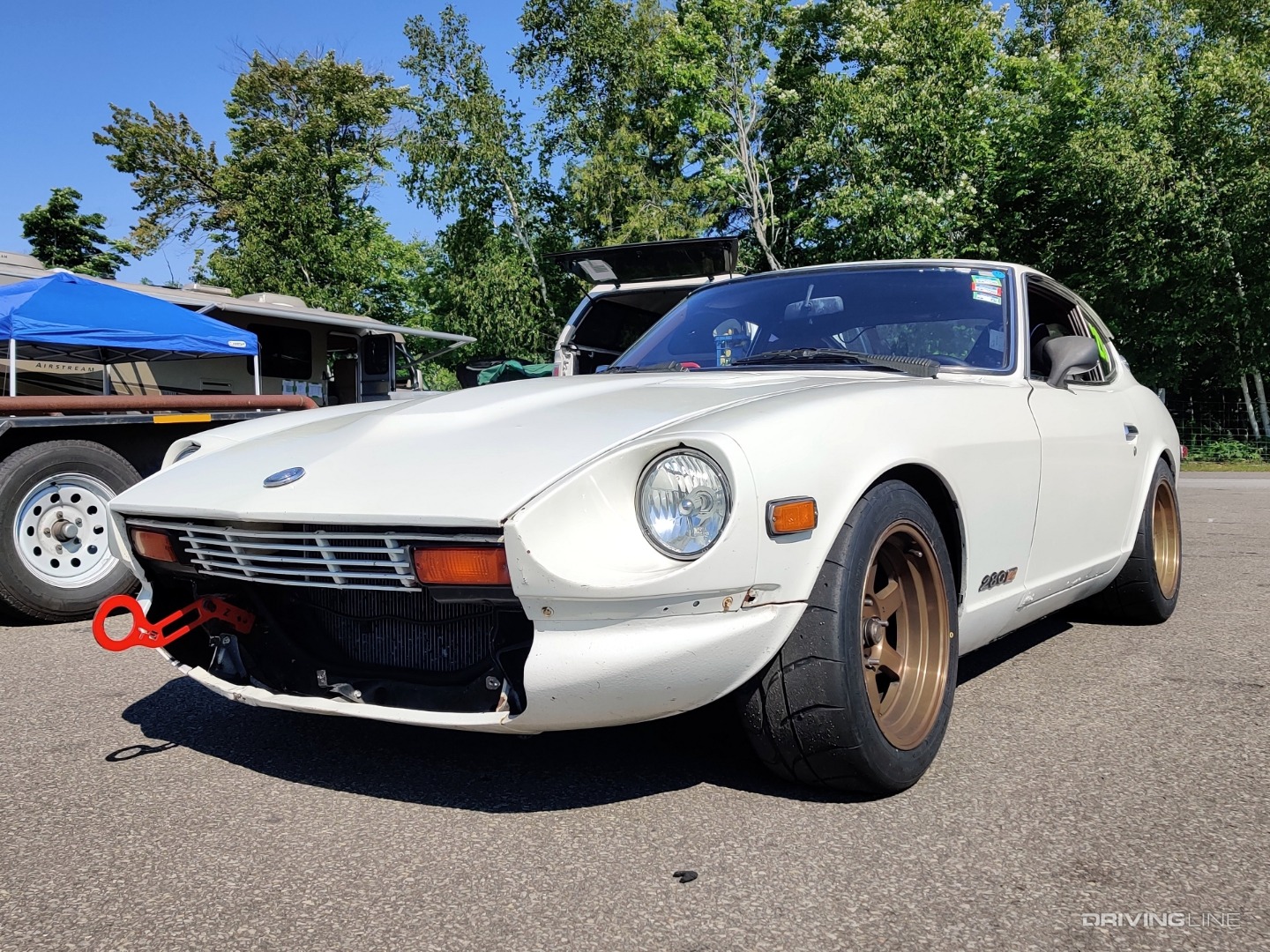 1978 Datsun 280Z on Nittos front view