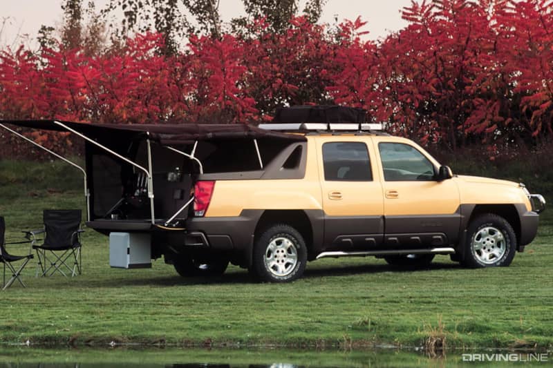 Chevy Avalanche Camping Setup